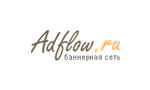 Разработанный нами логотип баннерной сети "Adflow.ru"